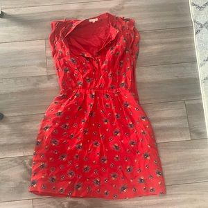 Shoshanna Red paisley dress 6